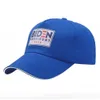 Biden Prezydent Baseball Cap Doross Kobiety Mężczyźni Regulowany pasek z Krzywem Kapelusz Letni słowo Słońce Visor Red Blue Orange Khaki Black