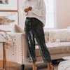 Seksi Payetli Glitter Parlak Uzun Pantolon Kadın 2020 Bahar Rahat Elastik Düz Sweatpants Lady Streetwear Gevşek Kemer Pantolon T200727