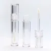 10pcs / lot 5ML leeren Kreis Lippenstift Tubes Transparent Lip Gloss Tubes Hohlkopf 4 sytles Wand Lip Gloss Flaschen C115