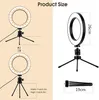 Ring Lamp Video Light Dimmable LED Selfie Ring Light USB Photography Light With Tripod For Phone Makeup Youtube Tik tok