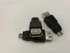 200 groothandel USB 2.0 Type Een vrouwelijke draad aan Mini USB 5-pins B Vrouwendraad Adapter Plug Converter USB-connector Groothandel