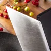 Stal nierdzewna Mini Kuchnia Kniołowie Noże Rzeźnik Nóż Outdoor Meat Cleaver Camping Gotowanie Cutter Nóż do siekania z pokrywą