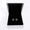 925 Les femmes en argent sterling m'oublient pas de boucles d'oreilles de goujon de luxe pourpre clean cz pierres de diamant boucles d'oreilles à fleurs avec charmes1999810