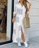 Moda Nowe Damskie Bluzki Casual Square Neck Długi Sleeve Street Style Sukienki Luźna Koszula Spódnica Rozmiar S-2XL