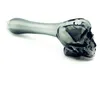 QBSOMK Honeybird 4 tum Skull Glasrör dab riggar röker vatten bong skålar olje nagel tobak hand vatten rör glas olje brännare bubblers