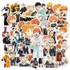 52 pcs/Lot gros dessin animé Anime Haikyuu autocollants mignons pour enfants jouets ordinateur portable guitare cahier réfrigérateur valise Skateboard bouteille décalcomanies