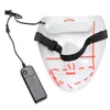 Batterij Operated Halloween Voice Control LED Mask 3 Modi El Wire Light Up the Purge Movie Costume Party