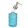 330ml Glass Hand Pump Bottle Bump Texture Pack Liquid Shampoo Soap Dispenser