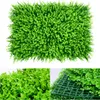 40x60cm Faux Greenery Artificial Green Plant Lawns Carpet for Home Garden Wall Landscaping Greenerys Plastic Lawn Door Shop Backdrop Image Grass