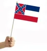 Flaga National Mississippi State Flag Flag poliester USA flaga USA Dwie strony drukowane poliestrowy baner zjednoczony Stany Zjednoczone Unite Flagi LSK211