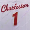 2020 NEW NCAA Charleston Cougars Jerseys 1 Grant Riller College Basketball Jersey White Size Youth Adlut