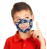 Maschere Respiratore per labbra per bambini Bambini stampati PET Copri bocca trasparente Maschere per il viso visibili lavabili Maschera protettiva in cotone per esterni LSK438
