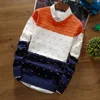 New Autumn Brand Clothing Men 'S Pullover Sweaters Knitting Fashion Designer Casual Striped Man Knitwear MX200711