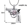 18KGP Gun Cage Pendant Pistol shape Pearl Gem Beads Locket Pendant Mounting, DIY Jewelry Charms Accessory