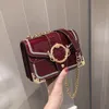 Diseñador-2020 bolso nuevo de moda bolso de mujer de cuero Pu de alta calidad concha de charol pequeños bolsos de hombro cuadrados