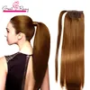 Greaturemy 22 "Long Straight Wrap em torno de extensão de rabo de cavalo Sintetic Hairpiecs para meninas 10 cores # 10 # 16 # 27 # 27/613 # 30 # 33 # 4 # 6 # 33 # 4 # 6 # 33 # 4 #