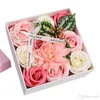 Nieuwe Valentine Rose Anjers Bloemen Moederdag Gift Beste Valentijnsdag Gift Kunstbloemen Gratis Verzending