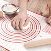 60 * 40cmの非棒のシリコーンベーキングマットPizza Doughメーカーペストリーキッチンガジェット料理工具調理器具焼き付きアクセサリー