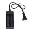 AC 110V 220V Dual Charger For 18650 3.7V Rechargeable Li-Ion Battery 2 Slots US EU Plug Adapter Charge