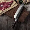 High Carbon Steel Chef Knife Clad Forged Steel Boning Slicing Butcher Kitchen Knives Meat Cleaver Kitchen Slaughtering Knife Wholesale