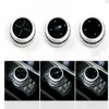 Autocollants de couverture de boutons multimédia de voiture, pour BMW série 3 5 X1 X3 X5 X6 F30 E90 E92 F10 F18 F11 F07 GT Z4 F15 F16 F25 E60 E61, accessoire 294Q