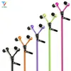 50st/Lot dragkedja hörlurar headset 3.5mm Jack Bass Earbuds In-Ear Zip hörlurar hörlurar med MIC för Samsung S6 MP3 MP4