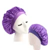 2pcs/set Solid Color Stain Bonnet for Parent Kids Women Mom Children Sleep Caps Beanie Hat Hair Wrap