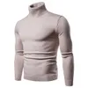 e-baihui 남자 가을 겨울 터틀넥 긴 소매 슬림 풀오버 스웨터 셔츠 블라우스 탑 패션 풀오버