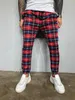 Streetwear Yellow Plaid Pants Men Joggers 2020 Man Casual Straight Harem Pants Men Korean Hip Hop Track Plus Size6659035
