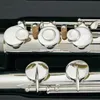 Populär Pearl Alto Flute PFA-206 ES 16 Stängt hål G Tune Sliver pläterad professionell musikinstrument med fodral Gratis frakt