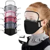 Masken Kinderventil-Gesichtsmaske mit 2 Filtern 2-in-1-Mundmaskenabdeckung Abnehmbare Augenschutz-Gesichtsmaske Anti-Staub-Schutzmasken LSK403