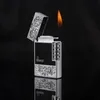 Haute Qualité Free Fire Ping Son Lumineux Torche Briquet Métal Flint Turbo Meule Briquet Butane Gaz Cigarette Allume-Cigare Gonflé