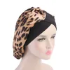 Women Girl Cross Twist Flower Print Wide Turban Night Sleeping Hat Cancer Caps Fashion Hair Accessories