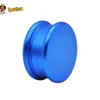 HONEYPUFF Novità Grinder per erbe in metallo 53mm CNC Lega di alluminio Herb Grinder Blade Denti Nero Rosso Blu Mix Color