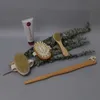 3pcsset ensemble de brosses de bain corps de peau sèche brosse à poils naturels doux brosses de douche de bain en bois brosse de corps SPA avec poignée amovible D3017043