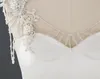 Wedding Bridal Koronki Wrap Naszyjnik Perły Koraliki Pełna Body Łańcuch Ramię Dress Kurtka Koraliki Kryształy Bolero Biały Uroczy Ornament Kwiat Naszyjniki Biżuteria