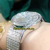 Série de montres de bijoux de haut niveau Gala G0A38168 T Diamond Inclay Dial Swiss Quartz Movement Woman Watch Iced Out Gypsophila 38169 LA6301486