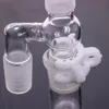 Plast Keck Tillverkare Vit Laboratorie Lab Clamp Clip Connect Glass Bong 14mm / 18mm för ditt val Rökning