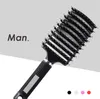 Escova de cabelo New Hot cerdas de nylon Detangle Hairbrush Mulheres couro cabeludo Massager Comb para ferramentas salão de cabeleireiro pente