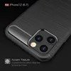 Carbon Fiber Phone Cases For iPhone 13 12 11 Pro Max X XS XR 7 8 Plus 6 6S 5 5S SE Brushed TPU Mobile Phone Back Cover