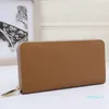 Designer-Pattern Fashion 2020 Nieuwe beroemde unisex Long Wallet PU Leather Six Color Support Generation Levering248m