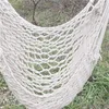 120x90cm Trädgård Hängmatta Swing Stol Tjock Mesh Bomull Rope Hammocks sovsal Sovrum Hängande gungor Utomhus Camping Tillbehör 42XL B2