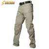 Outdoor Pants Tactical Cargo Men Summer Straight Combat Army Cotton Many Pockets Stretch Security Trousers Men1