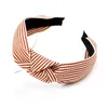 Stripe Knotted Hair Bands For Women Girls Special Ribbon Wide Headbands Fashion Hair Accessories
