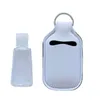 Stampa in bianco Colori neoprene sapone liquido 30ml Bottle Holder Hand Sanitizer Bottle Holder Keychain libera il trasporto LX2555