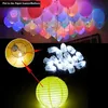 Renkli LED Balon Işık Flaş Topu Lambalar Kağıt Mini Fener Balon Lamba Noel Cadılar Bayramı Partisi Dekorasyon Işık