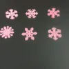 50 unids/lote 3D luminoso copo de nieve etiqueta de la pared de la habitación de los niños dormitorio decoración del hogar calcomanía resplandor en la oscuridad DIY pegatinas al por mayor DBC BH3884