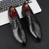 Scarpe Francesine da Uomo Scarpa in Pelle Uomo Matrimonio Classico Abito Lusso Coiffeur Formale Elegante Sapato Masculino