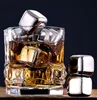 Edelstahl-Whisky-Steine, Eiswürfel, Gletscherkühler, Whisky-Steine, 8 Eiswürfel + 1 Clip, KTV Bar Tools GGA3590-2