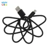 1M Black White Round Direct Beer Round White Black Micro/Type C USB Data Sync Charging Cable For Android device